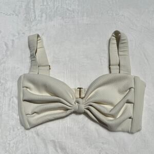 Montce Cream Rib Hayden Bikini Top Size XL Good Condition Read Description $152